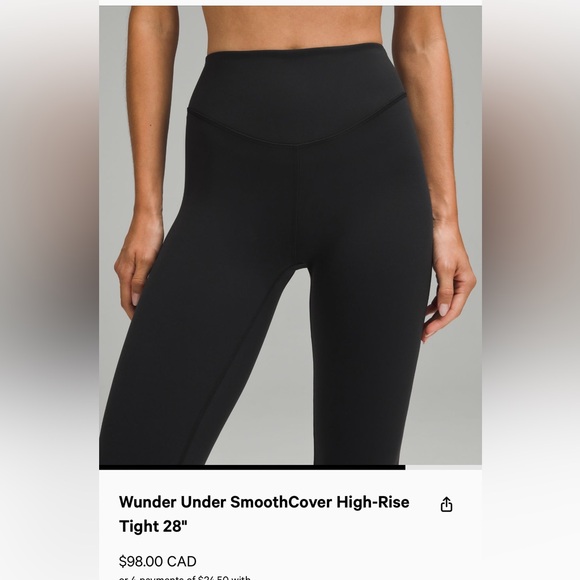 Lululemon size 4 wunder under - Picture 1 of 3